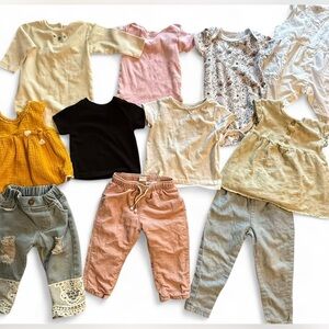 Assorted Baby Girl Clothing Set bundle Size 6-12 months includes tops